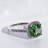 Green Tourmaline & Diamond Ring - Dracakis Jewellers